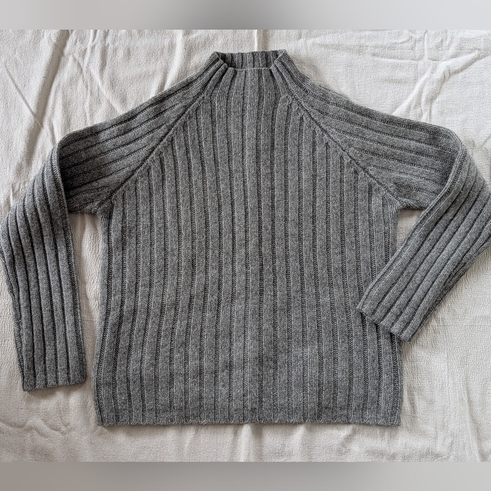 J. Crew Greige Women's Funnel Neck Sweater